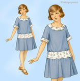 Original circa 1921-1924 Ladies' Home Journal Pattern No. 3264 - Girls' Long-Waisted Dress