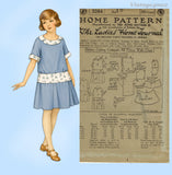 1920s Vintage Ladies Home Journal Sewing Pattern 3264 Uncut Girls Dress Sz 10