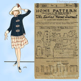 Ladies Home Journal 3283: 1920s Uncut Girls Dress Size 8 Vintage Sewing Pattern