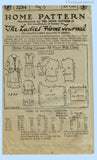 Ladies Home Journal 3284: 1920s Uncut Girls Dress Size 10 Vintage Sewing Pattern