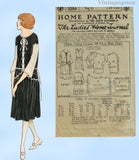 Ladies Home Journal 3284: 1920s Uncut Girls Dress Size 10 Vintage Sewing Pattern