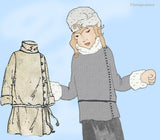 Ladies Home Journal 3300: 1920s Uncut Girls Winter Coat Vintage Sewing Pattern