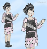 Ladies Home Journal 3301: 1920s Uncut Little Girls Dress Sz 12 Vintage Sewing Pattern