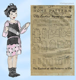 Ladies Home Journal 3301: 1920s Uncut Little Girls Dress Sz 12 Vintage Sewing Pattern