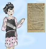 Ladies Home Journal 3301: 1920s Uncut Little Girls Dress Sz 12 Vintage Sewing Pattern