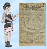 Ladies Home Journal 3301: 1920s Uncut Little Girls Dress Sz 14 Vintage Sewing Pattern