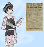 Ladies Home Journal 3301: 1920s Uncut Little Girls Dress Sz 14 Vintage Sewing Pattern