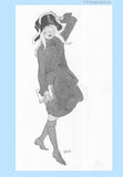 Ladies Home Journal 3312: 1920s Uncut Girls Suit Sz 8 Vintage Sewing Pattern