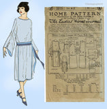 Ladies Home Journal 3315: 1920s Uncut Flapper Dress 42B Vintage Sewing Pattern