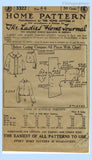 Ladies Home Journal 3322: 1920s Uncut Womens Blouse 44 B Vintage Sewing Pattern