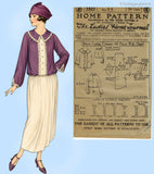 Ladies Home Journal 3322: 1920s Uncut Womens Blouse 44 B Vintage Sewing Pattern