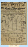 Ladies Home Journal 3323: 1920s Uncut Misses Dress 34 B Vintage Sewing Pattern
