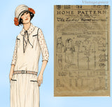 Ladies Home Journal 3326: 1920s Uncut Womens Dress 42 B Vintage Sewing Pattern