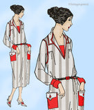 Ladies Home Journal 3383: 1920s Uncut Plus Size Dress 44B Vintage Sewing Pattern