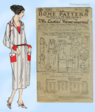 Ladies Home Journal 3383: 1920s Uncut Plus Size Dress 44B Vintage Sewing Pattern