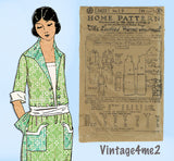 Ladies Home Journal 3423: 1920s Rare Uncut Dress Sz 34 B Vintage Sewing Pattern