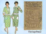 Ladies Home Journal 3423: 1920s Rare Uncut Dress Sz 34 B Vintage Sewing Pattern