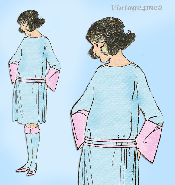 Ladies Home Journal 3424: 1920s Uncut Toddler Girls Dress Vintage Sewing Pattern