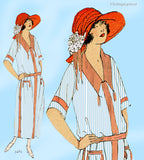 Ladies Home Journal 3485: 1920s Uncut Misses Dress 34 B Vintage Sewing Pattern