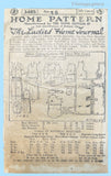 Ladies Home Journal 3485: 1920s Uncut Misses Dress 34 B Vintage Sewing Pattern
