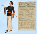 Ladies Home Journal 3548: 1920s Uncut Misses Blouse 36 B Vintage Sewing Pattern