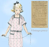 Ladies Home Journal 3563: 1920s Uncut Toddler Dress Sz 6 VTG Sewing Pattern