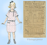 Ladies Home Journal 3563: 1920s Uncut Toddler Dress Sz 6 VTG Sewing Pattern