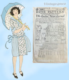 Ladies Home Journal 3589: 1920s Uncut Girls Dress Sz 12 Vintage Sewing Pattern