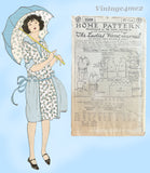 Ladies Home Journal 3589: 1920s Uncut Girls Dress Sz 8 Vintage Sewing Pattern