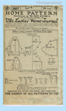 Ladies Home Journal 3607: 1920s Uncut Misses Coat Sz 34 B Vintage Sewing Pattern