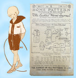 1920s Vintage Ladies Home Journal Sewing Pattern 3617 Uncut Boys Suit Size 6
