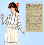 Ladies Home Journal 3695: 1920s Uncut Little Girls Dress Sz 10 Vintage Sewing Pattern