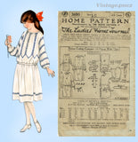 Ladies Home Journal 3695: 1920s Uncut Little Girls Dress Sz 10 Vintage Sewing Pattern