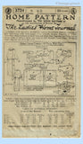 Ladies Home Journal 3724: 1920s Uncut Womens Dress 40 B Vintage Sewing Pattern