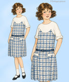 Ladies Home Journal 3732: 1920s Uncut Girls Dress Size 8 Vintage Sewing Pattern
