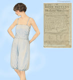 Ladies Home Journal 3733: 1920s Uncut Bloomer Combination 36B Vintage Sewing Pattern