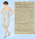 Ladies Home Journal 3733: 1920s Uncut Bloomer Combination 36B Vintage Sewing Pattern