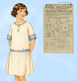 Ladies Home Journal 3734: 1920s Uncut Girls Dress Size 12 Vintage Sewing Pattern