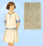 Ladies Home Journal 3734: 1920s Uncut Girls Dress Size 14 Vintage Sewing Pattern