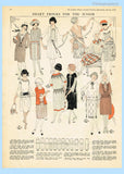 1920s Vintage Ladies Home Journal Sewing Pattern 3736 Uncut Girls Dress Size 8