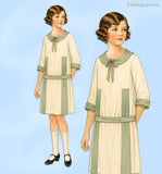 1920s Vintage Ladies Home Journal Sewing Pattern 3736 Uncut Girls Dress Size 8