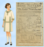 1920s Vintage Ladies Home Journal Sewing Pattern 3736 Uncut Girls Dress Size 12