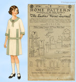 Original Spring 1923 Ladies' Home Journal Pattern No. 3736 - Girls' One-Piece Dress