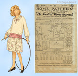 Ladies Home Journal 3738: 1920s Uncut Girls Dress Size 8 Vintage Sewing Pattern