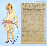 Ladies Home Journal 3738: 1920s Uncut Girls Dress Size 14 Vintage Sewing Pattern
