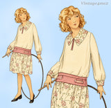 Ladies Home Journal 3738: 1920s Uncut Girls Dress Size 8 Vintage Sewing Pattern