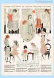 Ladies Home Journal 3745: 1920s Uncut Girls Dress Size 12 Vintage Sewing Pattern