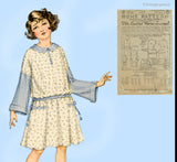 Ladies Home Journal 3745: 1920s Uncut Girls Dress Size 12 Vintage Sewing Pattern