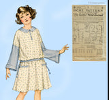Ladies Home Journal 3745: 1920s Uncut Girls Dress Size 8 Vintage Sewing Pattern