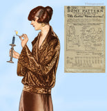 Ladies Home Journal 3750: 1920s Uncut Misses Blouse 42B Vintage Sewing Pattern